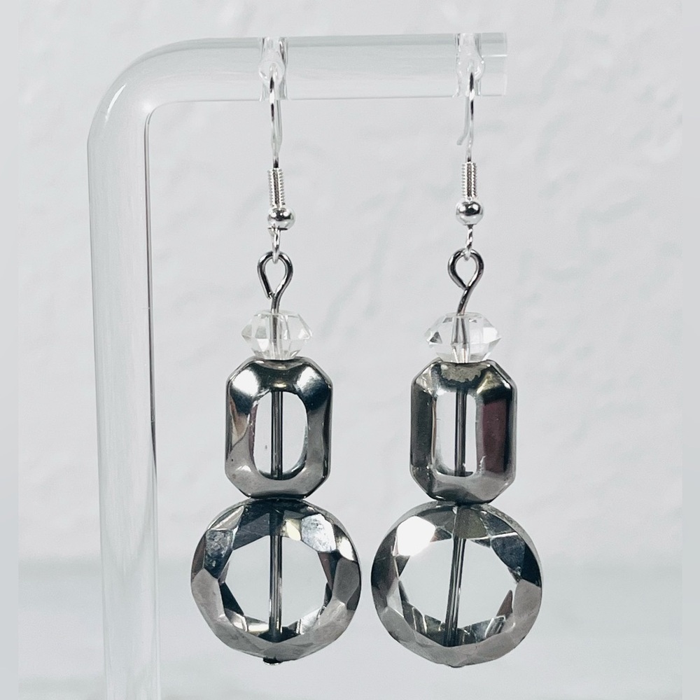 4/$20 Clear Bead Earrings